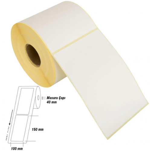 100MMX150MM TERMAL ETİKET 1 KOLİ 10.000 ADET