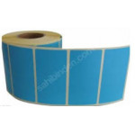 20MMx40MM 5'Lİ KUŞE BASKISIZ ETİKET 1 RULO SARIM ADETİ 5000 AD. (5 RULO FİYATI)MAVİ