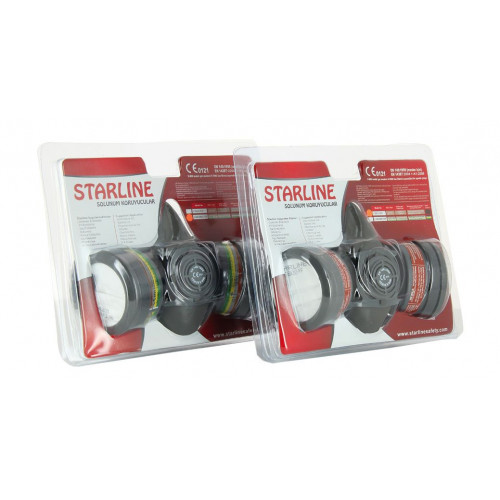 Starline Yarım Yüz Maske+2 Ad.Filtre (Blister Set Maske)